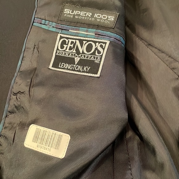 RALPH LAUREN Formal/Tuxedo Worsted Wool Sport Coat Jacket BLACK / Size 46R - Picture 9 of 12